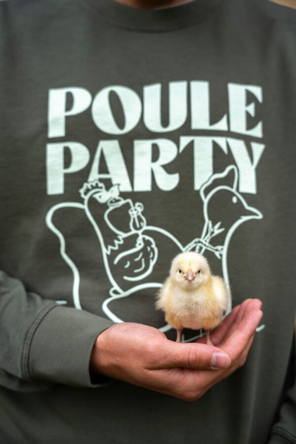 Sweat poule party unisexe